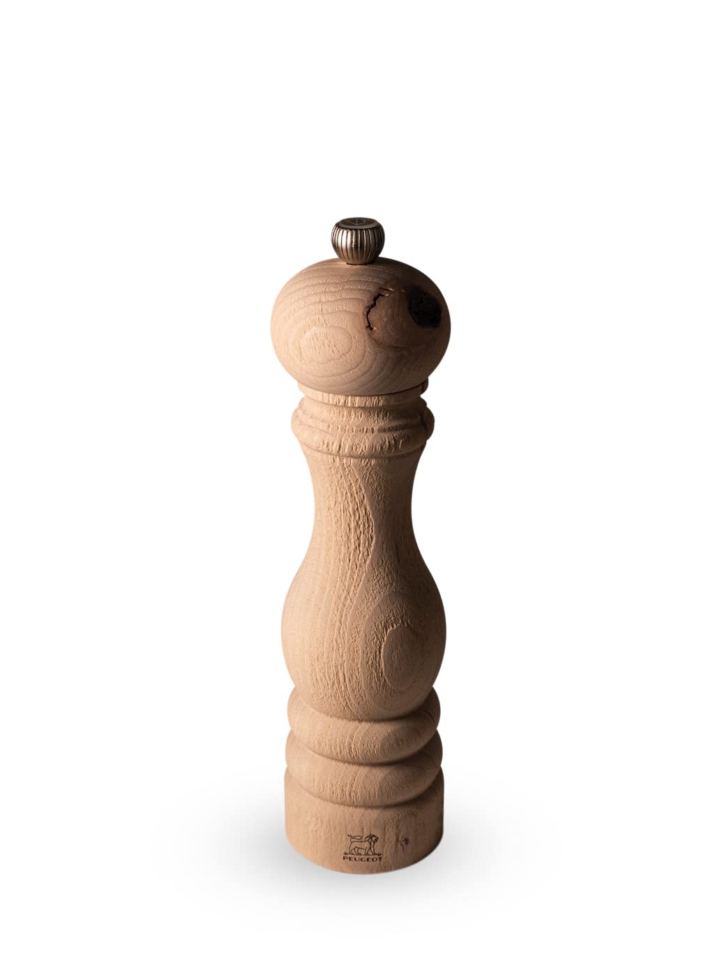 PEUGEOT - Paris Nature Salt Mill 22 cm + Alpine Salt - Classic Grinding Setting - Made from Recycled Wood with PEFC Seal - Natural Colours