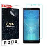 J&D Compatible for 8-Pack Xperia XZ2 Premium Screen Protector, [Not Full Coverage] Premium HD Clear Film Shield Screen Protector for Sony Xperia XZ2 Premium Clear Screen Protector - [NOT for Sony XZ2]