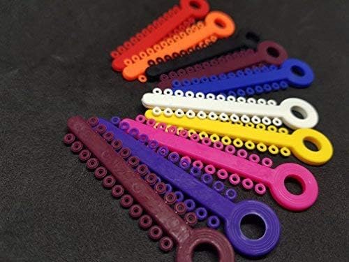 Orthodonics LATEX-FREE LIGATURE TIES 30 variations of Color 24 Ties per Stick – 42 Sticks per Box – 1008 Ties Total (Multicolor)
