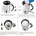 Finnhomy Automatic Electric Milk Frother & Heater 250ml with Hot or Cold Function, Stainless Steel Non-Stick Interior, Milk Steamer Foamer & Warmer, FDA Certified, BPA free Cappuccino Maker