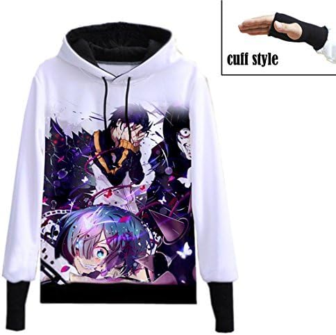 CosEnter Anime Re:Life in a different world from zero Rem Hoodies Size L