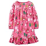 Carter's Big Girls' Long-sleeve Microfleece Christmas Nightgown