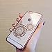 DECO FAIRY Compatible with iPhone XR, Rose Gold Shiny Mouse Inspired Mandala Zen Tangle Cartoon Pattern Rubber Slim Fit Silicone TPU Case Cover