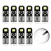 ENDPAGE 194 LED Bulbs Canbus Error Free 6000K Xenon White Super Bright 2835 Chipsets 168 2825 175 T10 W5W LED Replacement Bulbs for Car Dome Map Door Courtesy License Plate Lights(Pack of 10)