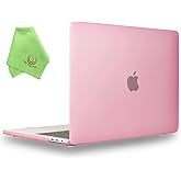UESWILL Smooth Matte Hard Shell Case Cover Compatible with MacBook Pro 16 inch with Touch Bar & USB-C, Release 2019 2020, Model A2141, Pink