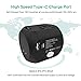 UPPEL Universal Travel Adapter Plug with USB and Type C Port All-in-one International Power Converter 100-240Voltage for US, AU, Asia, Europe, UK Over 150 Countries(Black USB C)