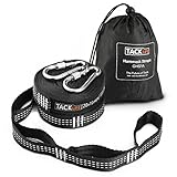 Hammock Straps, 24 Ft Total Heavy Duty 1500+ LBS XL Hammock Tree Straps with 40 Loops 2 Carabiners, Carrying Bag -Tacklife GHS1A Inelastic Suspension System Sets of Equipment Suitable for all Hammock