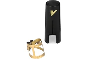 Vandoren LC57AP M/O Ligature and Plastic Cap for Alto Saxophone; Aged Gold Finish