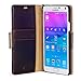 Galaxy Note 4 Case, AceAbove Samsung Galaxy Note 4 Wallet Case - Premium Genuine Leather Wallet Book Cover with Stand Flip Cover and Hand Strap