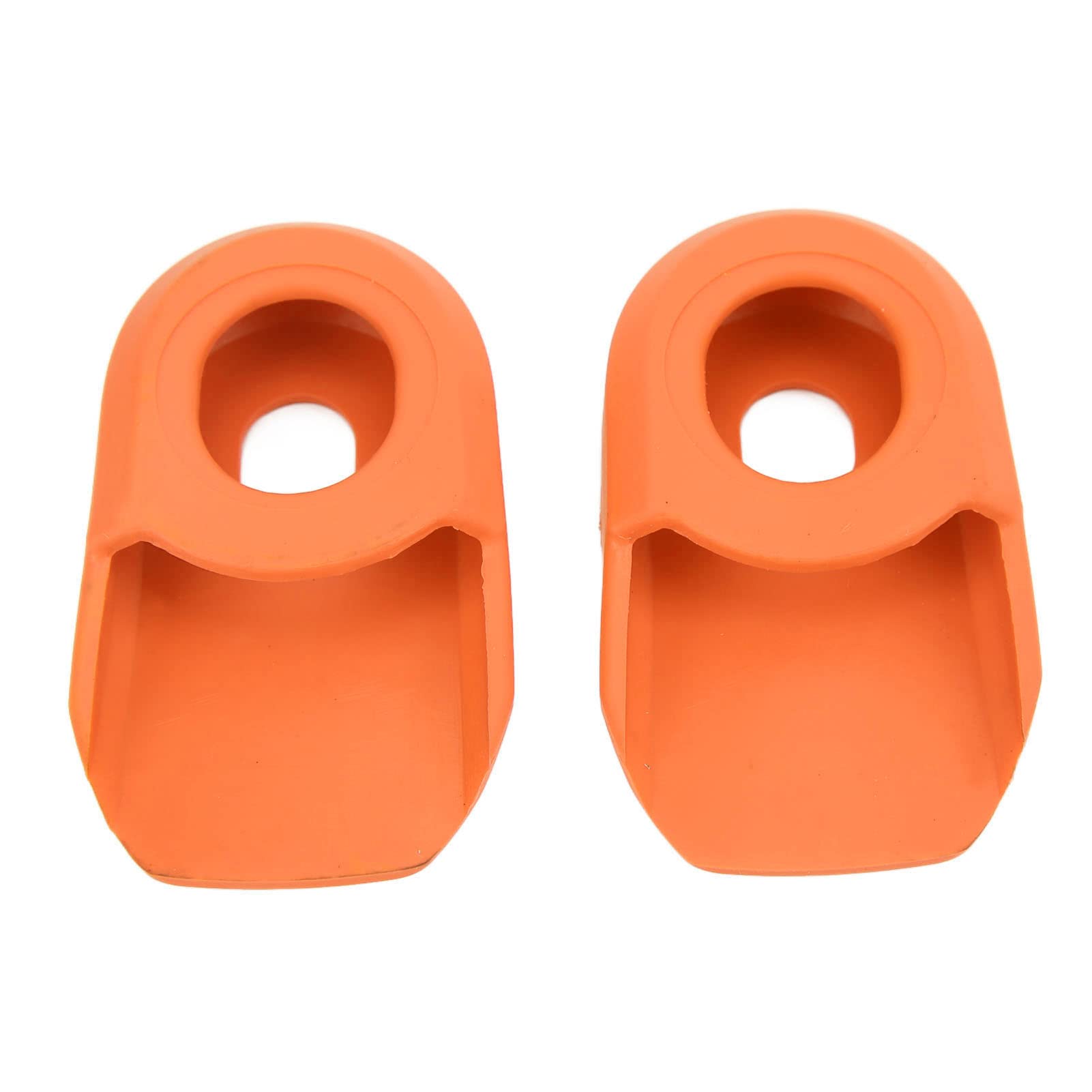 VGEBY Silicone Crank Cover, 2PCS Bike Crank Cover Protector Silicone BIcycle Crank Arm Sleeve Cover Bicycle Crank Arm Boots Soft Cover(orange)