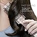 Baasha 2 Inch Medium Round Boar Bristle Ceramic Barrel Hair Brush for Women - Ideal for Blow Drying and Flipping Medium Length Hair