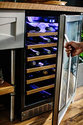 EdgeStar-53-Bottle-Built-In-Wine-Cooler-Stainless-SteelBlack