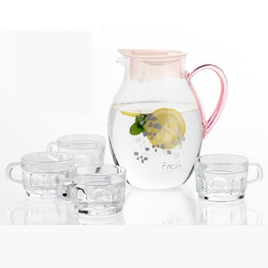 Jarra para agua,Jarra de cristal A prueba de calor [alta ...