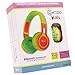 Contixo KB2600 Kid Safe 85db Foldable Wireless Bluetooth Headphone Built-in Microphone, Micro SD Card Music Player, FM Stereo Radio (Green w/Orange) - Best Gift