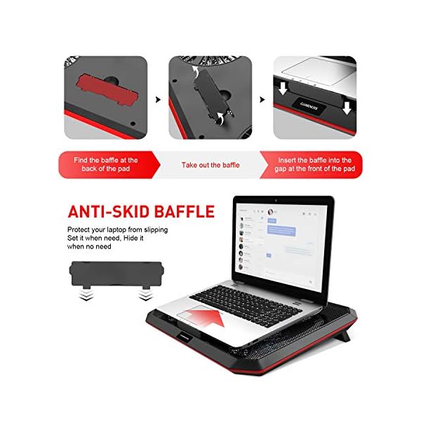 Gamenote-Laptop-Cooling-Pad-for-12-17-Inch-Laptop-with-4-Quiet-Cooling-Fans-Ergonomic-Comfort-Notebook-Cooler-Light-weight-Gaming-Laptop-Cooler-Stand Gamenote Laptop Cooling Pad for 12-17 Inch Laptop with 4 Quiet Cooling Fans, Ergonomic Comfort Notebook Cooler, Light…