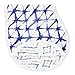 aden + anais Silky Soft Burpy Bib, 100% Viscose bamboo Muslin, Soft Absorbent 4 Layers, Multi-Use Burp Cloth and Bib, 22.5” X 11”, Single,  Indigo Shibori