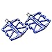 BONMIXC Flat Bike Pedals Sealed Bearing Alloy Pedals Mountain Bike Large Platform Bicycle Pedals 9/16 (Blue)