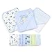 Spasilk 23-Piece Essential Baby Bath Gift Set - Hooded Baby Towels & Washcloths - Newborn Boy or Girl - Baby Shower Gift, Blue primary