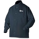 Welding Jacket, Navy, Cotton/Nylon, L