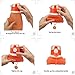 ITYYT Silicone Collapsible Water Bottle 26oz for Sports & Outdoors (Orange)