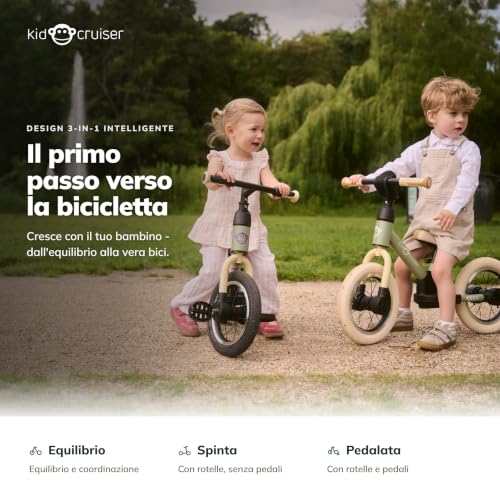 Kidcruiser Pedalplay 2 Years 3-in-1 Pedalplay Bike with LED Wheels and Pedals, Modular Frame