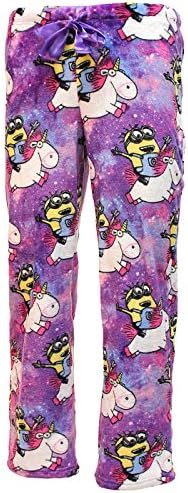 Richard Leeds International Despicable Me Minion Riding Fluffy Unicorn Super Minky Fleece Sleep Pants