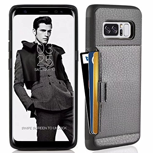 Galaxy Note 8 Case, Samsung NOTE 8 Wallet Case, ZVE Samsung Galaxy Note 8 Case with Card Holder Leather Slim Wallet Shockproof Protective hybrid Case For Samsung Galaxy Note 8 6.3 inch 2017 (Black)