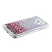Galaxy S6 Case,Samsung Galaxy S6 Silver Bling Glitter Liquid Case,UZZO Flower Fairy Dandelion Design Liquid Flowing Glitter Clear Hard Shell Case Cover For Samsung Galaxy S6 (Silver:Hearts)