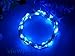 Viewpick 4m 40 LEDs Blue Fairy Lights Silver Wire String Lights AA Battery Powered Led String Starry Light for Outdoor Decorative Halloween Christmas Holiday Wedding Parties Activities