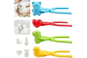 AIIONP Duck Rice Mold, Rice Duck Mold DIY Animal Shapes Sushi Molds, Rice Shaper Mold Duck Rice Scoop Duck Mold Tongs, Duck Snowball Maker Clip for Kids (#2-4PCS)