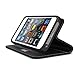 iPhone SE Case, Cellto PU Leather Wallet Cover Stand and Reversible Magnetic Flap [Lifetime Warranty] Flip Cover for Apple iPhone SE / iPhone 5S / iPhone 5 - Black