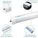 Brillihood 40w T8 T10 T12 8FT LED Tube Light, Single Pin FA8 Base, 6000K Cool White, 4500 Lumens, Fluorescent Bulb Replacement, Clear Cover, Dual-Ended Power (Pack of 10)