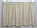 Snapshots 58 Inches Wide x 30 Inches Long Polyester and Linen Tier Curtain, Linen
