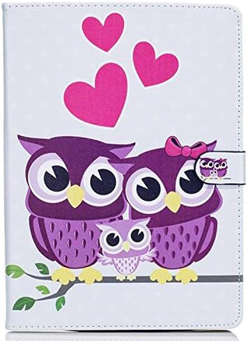 For iPad2/3/4 case ,Maetek Colorful Painted PU Leather Flip Cover Full Protector Anti-Shock Stand Case for ipad2/3/4-Owl