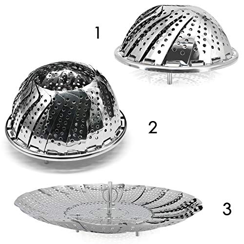 6 TOPOKO+Vegetable+Steamer+Pressure+Stainless