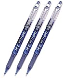 Pilot P-700 Rollerball Stick Gel Pen, Blue Ink, Fine Point 3-PACK(38611)