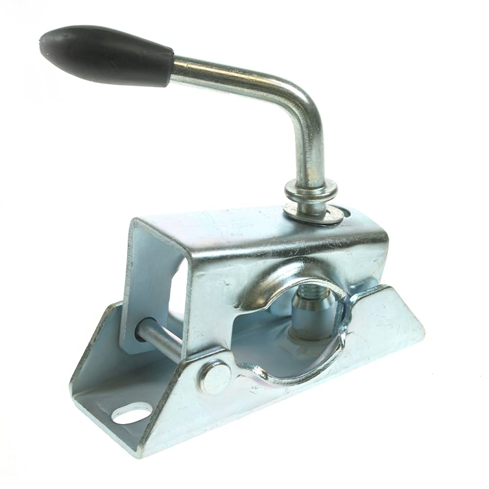 Maypole 42 mm Steel Split Clamp Suitable for 42 mm Jockey Wheels and Prop Stands Zinc Plate Finish