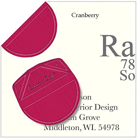 Solid Cranberry Paper Clips - Classic Clips - Pack of 300
