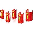 Kapro - 350 Pipe Level Set - 5 Pieces - Spring-Loaded and Snap-On Pipe Level - With Vertical and Horizontal Vials - Fits PVC, Copper, Stainless Steel Pipes - For Plumbing, Electrical, HVAC Jobs