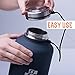 Insulated Beer Growler 64 oz | Stainless Steel Vacuum Water Bottle for HOT and COLD Beverages | Growler Carrier and Replacement GASKET Included