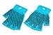 ProsourceFit Grippy Yoga Gloves, Yoga Hand Grips with Firm Fingerless Design, One Size Fits All Yoga Gloves with Grips for Women and Men, Aqua