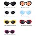 Armear Vintage Oval Sunglasses Kurt Cobain Pop Hippie Sunglasses Clout Goggles (White,51)