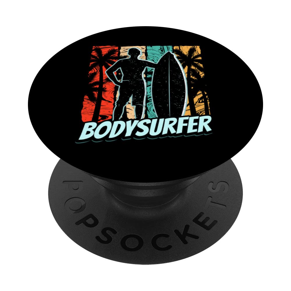 Bodysurfer Bodysurf Hobby Body Surfing Bodysurfing PopSockets Swappable PopGrip