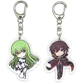 EBTY DREAMS Inc. - Set of 2 Code Geass Acrylic Keychain Lelouch Lamperouge, C.C v1
