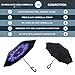 Reverse Inverted Inside Out Umbrella - Upside Down UV Sun Protection Windproof Brella That Open Better Than Most Umbrellas, Reversible Folding Double Layer, Suitable for Golf, Car, Women and Men