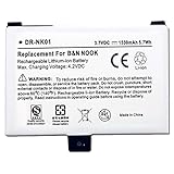 CBK New Replacement 1530mAh BNRB1530,9BS11GTFF10B3,BNRZ1000,BNRB454261 Battery For Barnes & Noble NOOK 1st Edition, Nook 005, Nook BNRV100 BNRZ100, NOOK Classic