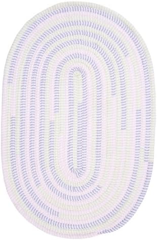 Ticking Stripe Oval Sample Swatch Area Rug, 14 by 17-Inch, Dreamland