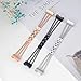 fastgo Compatible for Fitbit Charge 4/3 Bands, Premium Stainless Steel Rose Gold Mesh Watch Band, 5.5-7.5 inches, Adjustable