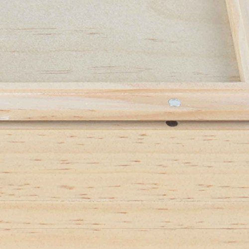 RYOT 4x7” Solid Top Box in Natural Premium Wooden Box Perfect for