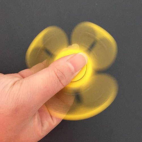 Zoom Fidget Spinner Toy Stress Reducer Ceramic Bearing EDC Focus Stress Reducer Toy High Speed Table for Children and Adults (Yellow)